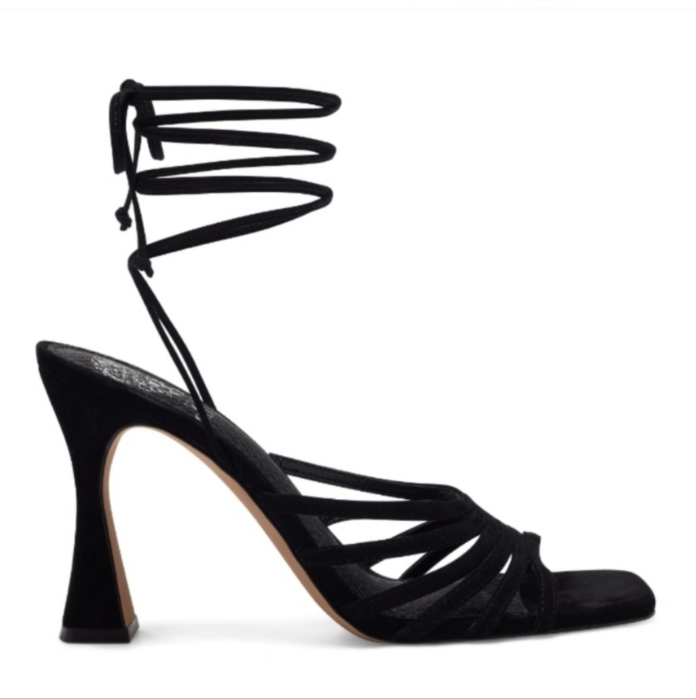 Vince Camuto Roselian Tie Up Sandal Black -5 - Picture 2 of 7